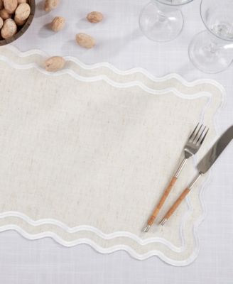 Eco Scallop Border Placemat, Set of 4