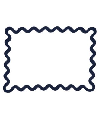 Linen Eco Scallop Border Placemat, Set of 4