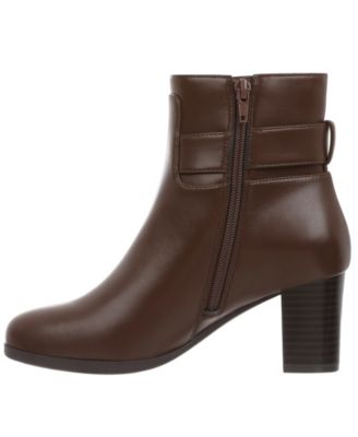 Women's Artta Round Toe Block Heel Booties, Created for Macy's