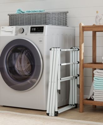 White Folding Metal Drying Rack