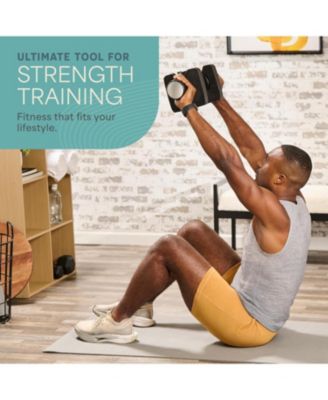 Adjustable Dumbbell Set with Rack – 5-in-1 Quick-Change Hand Weights, 15lb, 25lb, or 43lb – Compact Adjustable Dumbbells for Men & Women