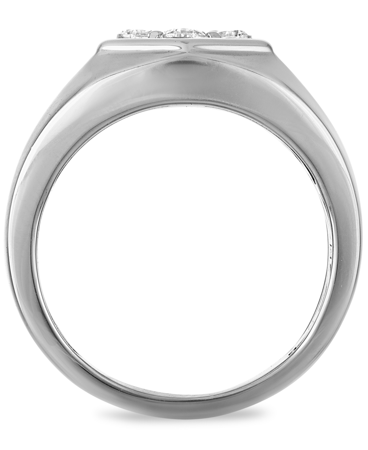 Esquire Men's Jewelry Lab-Grown Diamond (1-1/2 ct. t.w.) Ring in Sterling Silver