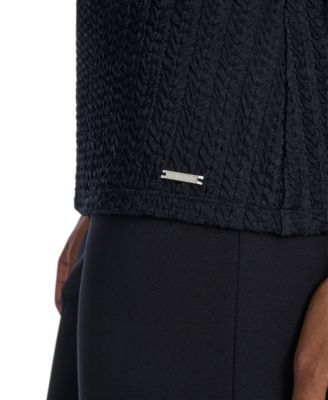 Women's Textured Cap Sleeve Top