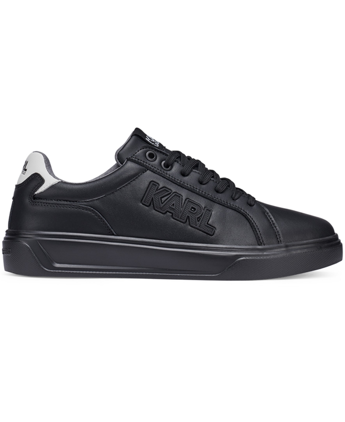 Karl Lagerfeld Paris Men's Leather Side Sneaker