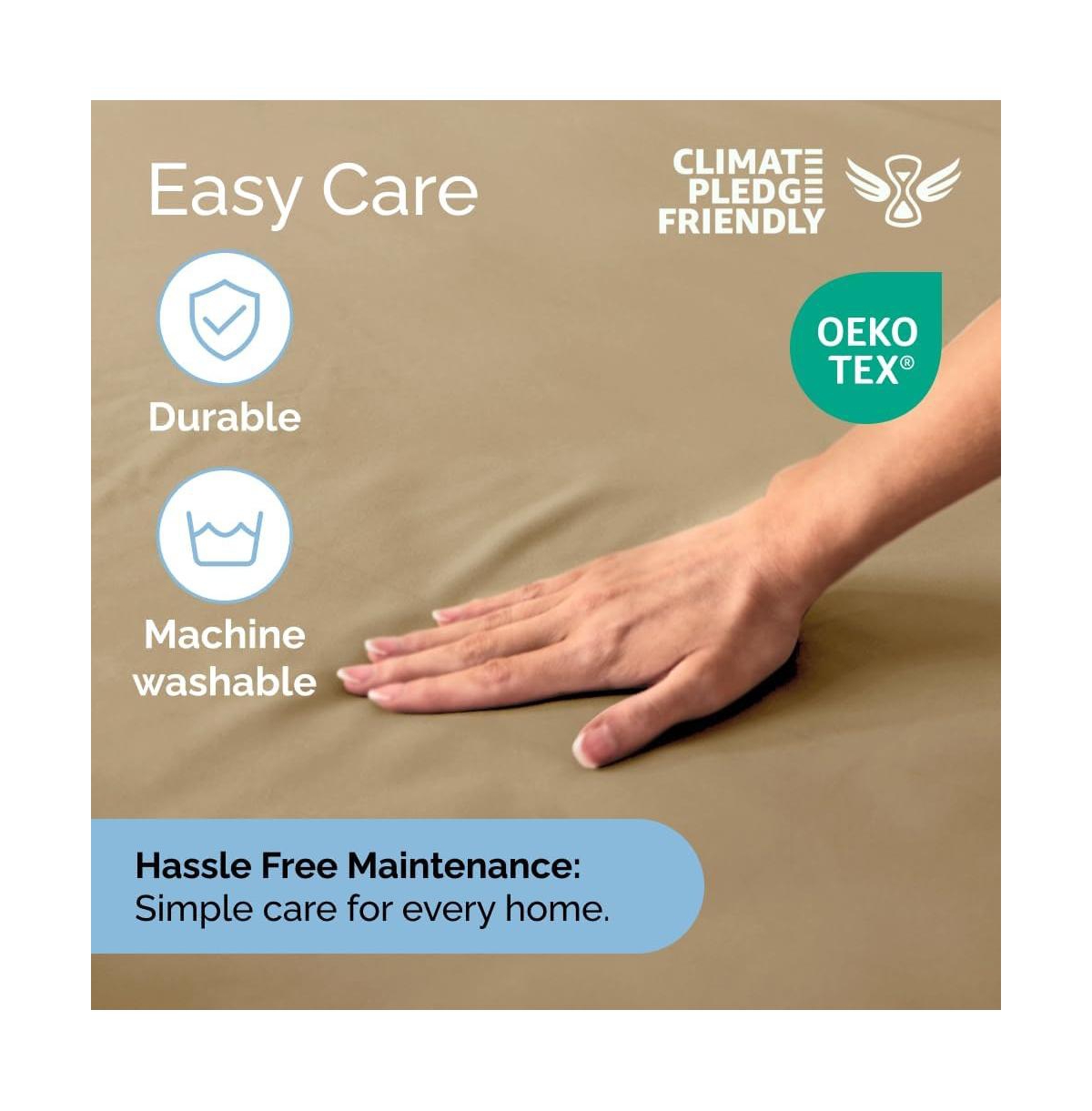 Cgk Unlimited Extra Deep Pocket 18 - 24 Inch Microfiber Fitted Sheet King