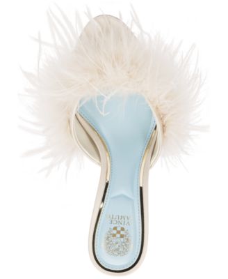 Women's Paelly High-Heel Feathered Dress Sandals