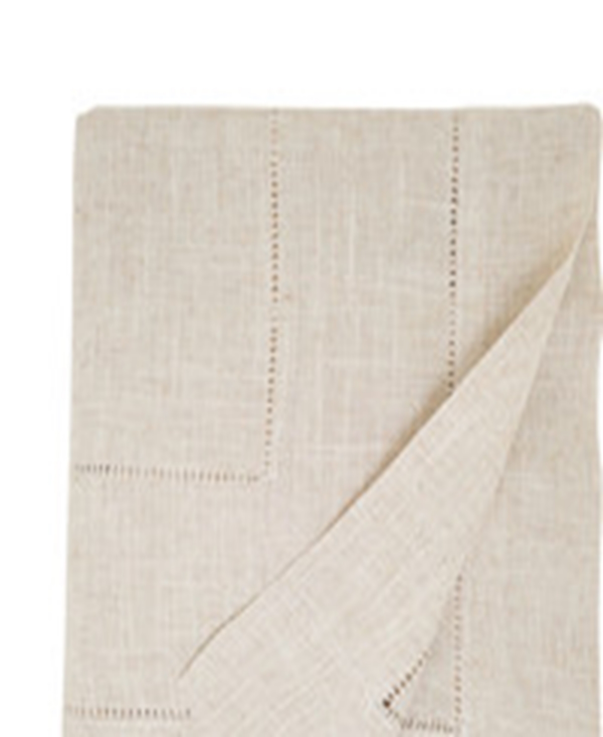 Saro Lifestyle Linen Blend Toscana Double Hemstitched Tablecloth