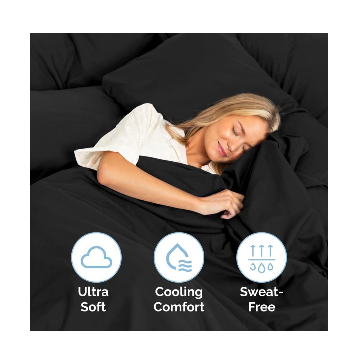 Cgk Unlimited Extra Deep Pocket 18 - 24 Inch Microfiber Fitted Sheet California King