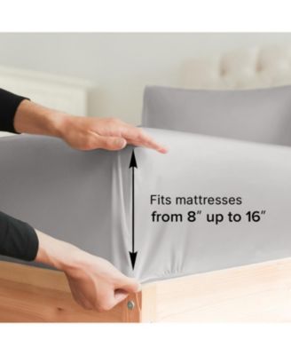 Solid Microfiber 6-Pc. Sheet Set, Queen