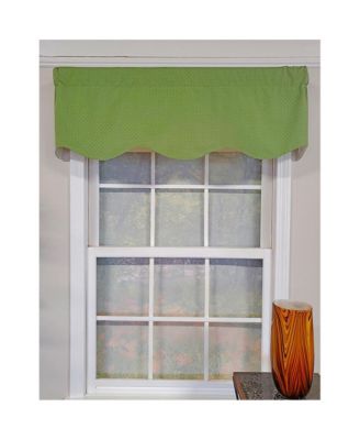Eleni Provance 3" Rod Pocket Lining Luxurious and Elegant Window Treatment Valance 50" x 15" Celery