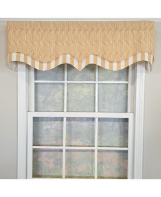 100% Cotton Fall D-Regal Fully lined Windows Rod Pocket Valance 50" x 17" Tan