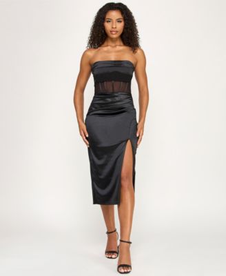 KATIA RAE - Women's Corset Strapless Midi Dress