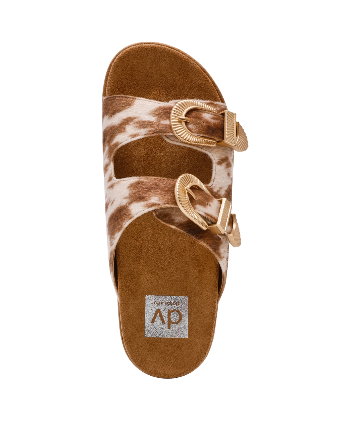 Dv Dolce Vita Women's Percy Double Buckle Footbed Sandals In Multi