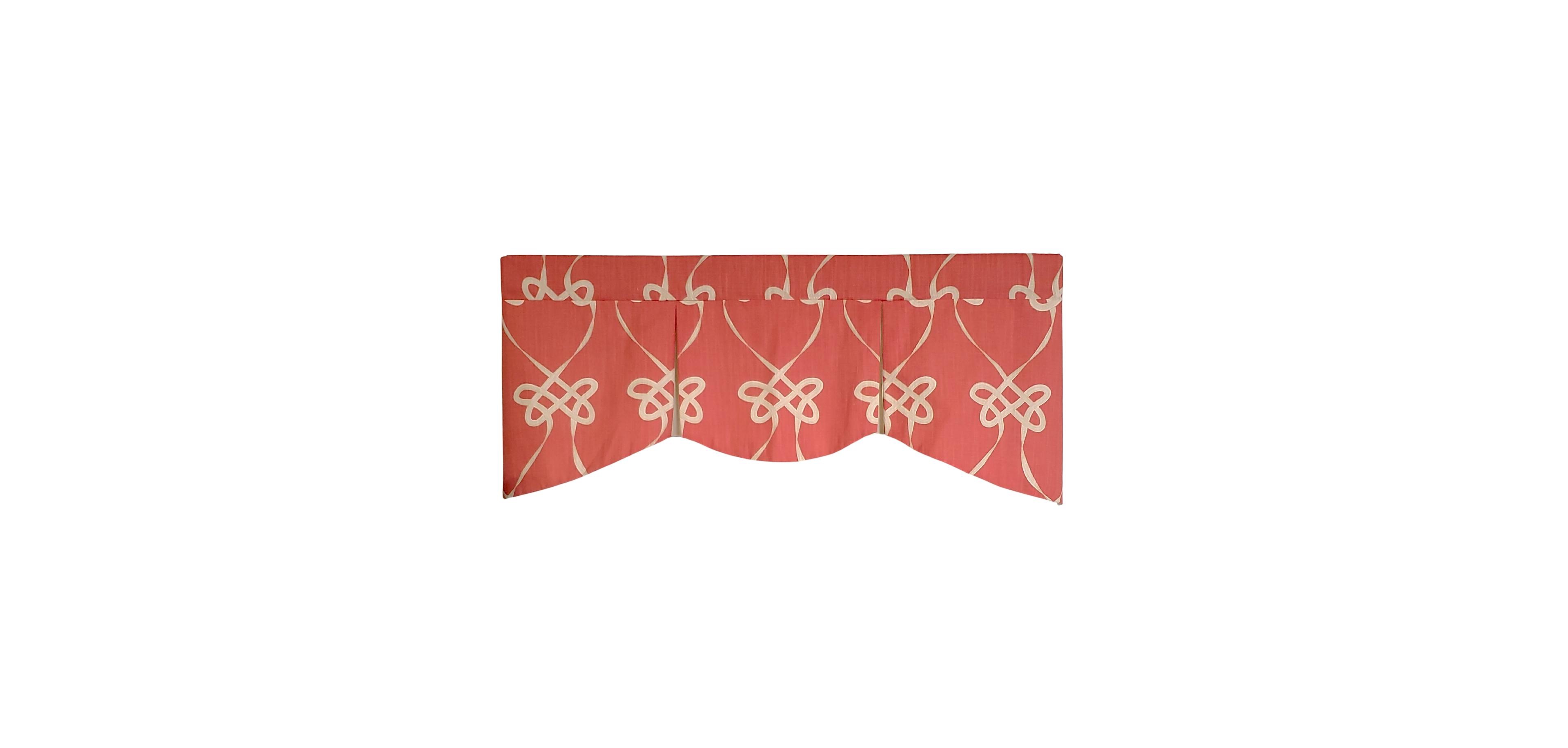 Rlf Home 3" Rod Pocket High Quality Fabric Cordon Mandy Pleated Valance for Windows 50" x 15"