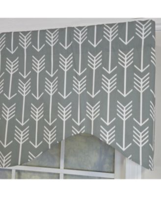 100% Cotton Native Cornice With Poly/Cotton Ivory lining Rod Pocket Valance 50" x 17" Gray