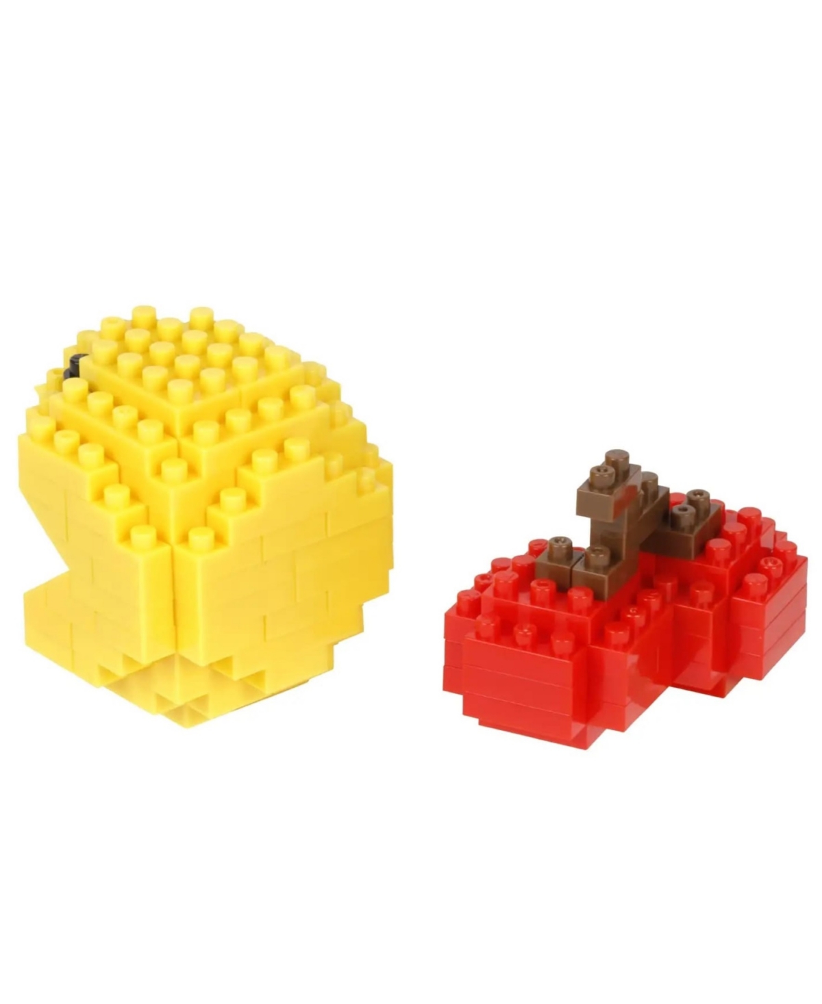 Pac-man Nanoblock And Cherry Building Block Kit In Transparent