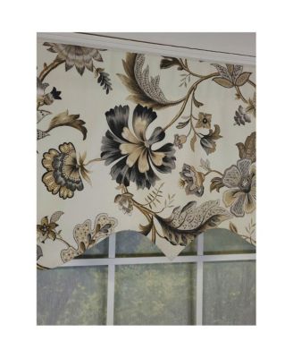 Tannzibar Regal 3" Rod Pocket Lining Luxurious and Elegant Window Treatment Valance 50" x 17" Gray