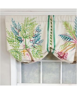 3" Rod Pocket High Quality Fabric Felicity Stationary Balloon Valance for Windows 50" x 23" Multi