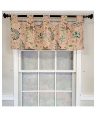 4" Top Tab High Quality Fabric Every Tab Valance for Windows 50" x 16" Rose