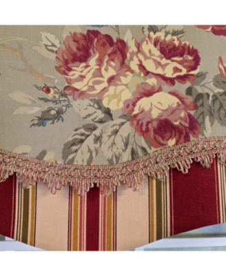 100% Cotton Lymington Glory  Fully lined Windows Rod Pocket Valance 50" x 16"  Green