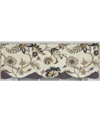 100% Cotton Zanzibar Petticoat With Poly/Cotton lining Rod Pocket Valance 50" x 17" Gray