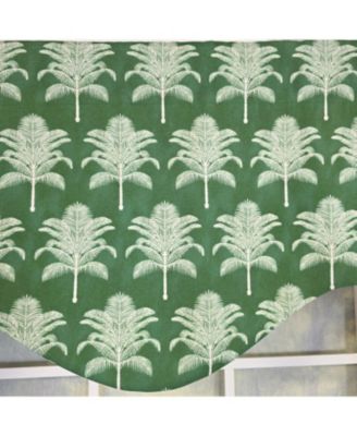 St. Croix Cornice Valance - 100% Cotton with Ivory Lining 50" x 17"  Green