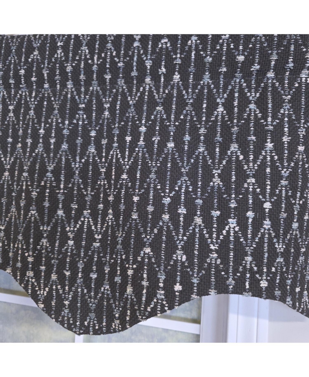 Rlf Home 100% Cotton Sassari Regal With Poly/Cotton Ivory lining Rod Pocket Valance 50" x 15" Iron