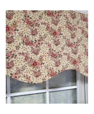 Loulia Provance 3" Rod Pocket Lining Luxurious and Elegant Window Treatment Valance 50" x 15" Cream