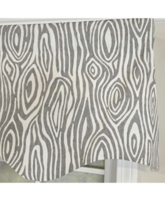 100% Cotton Nyx Regal  Fully lined Windows Rod Pocket Valance 50" x 17"  Gray