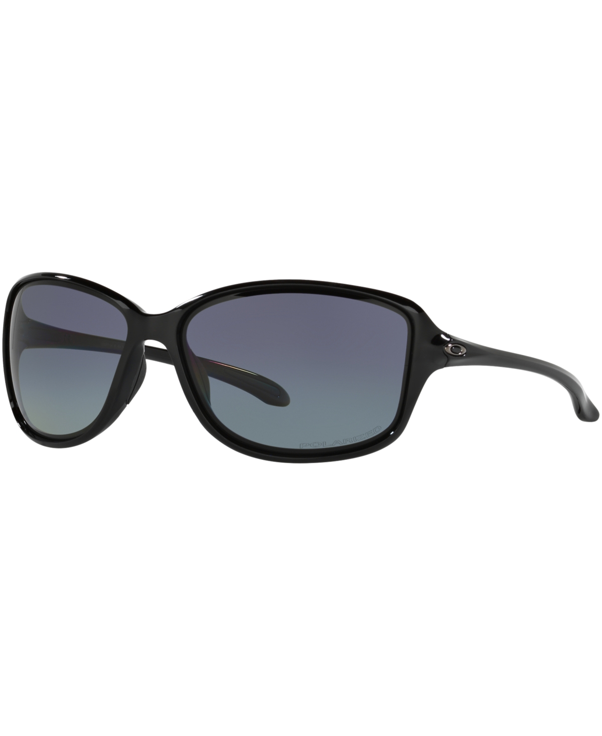 Shop Oakley Cohort Polarized Sunglasses , Oo9301 In Black Shiny,grey Gradient Polar