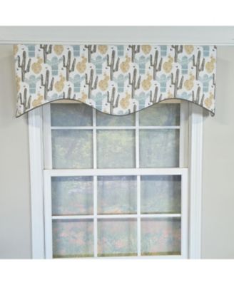 100% Cotton Arizona Cornice  Fully lined Windows Rod Pocket Valance 50" x 17"  Natural