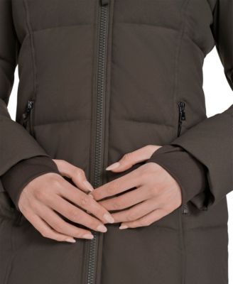 Women's Stand Collar Hooded Puffer Coat