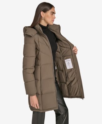 Women's Hooded Stand Collar Puffer Coat