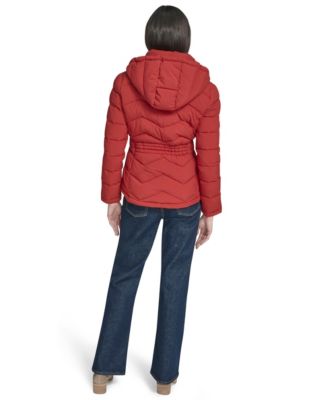 Women's Short Zip-Up Hooded Puffer Coat