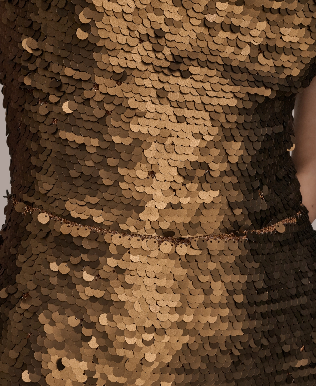 Donna Karan Women's Sleeveless Halter Dress In Brown