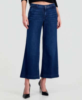 Women's Zoya Cropped Wide-Leg Jeans