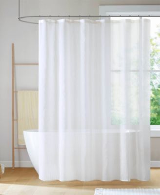 Madison Park - Anna Sheer Shower Curtain, 72" x 8 4"