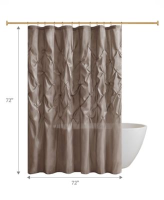 Laurel Tufted Semi-Sheer Shower Curtain, 72" x 72"