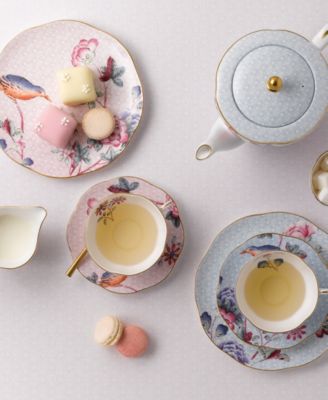 Blue Cuckoo Teacup and Saucer