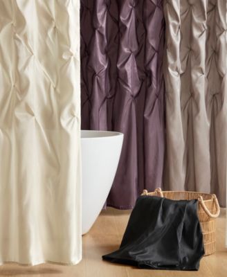Laurel Tufted Semi-Sheer Shower Curtain, 72" x 72"