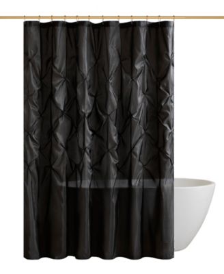 Laurel Tufted Semi-Sheer Shower Curtain, 72" x 72"