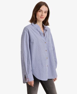 Women's Spread Collar Long-Sleeve Shirt