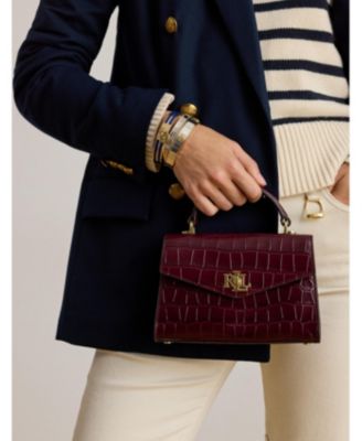 Lauren Ralph Lauren - Embossed Small Farrah Satchel Bag
