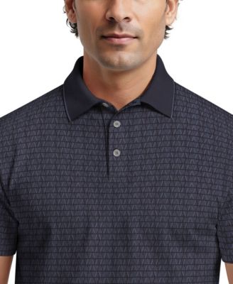 Men's Argyle Jacquard Polo Shirt