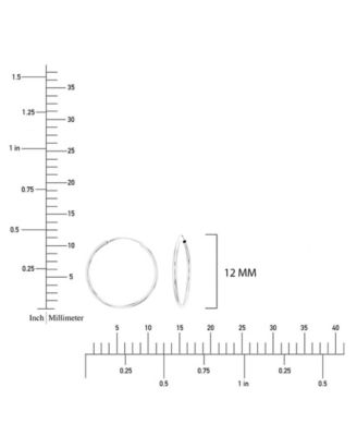 2-Pc. Solitaire Ball Stud And Hoop Earrings Set