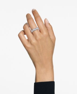 Silver-Tone Plated Matrix Vittore Ring