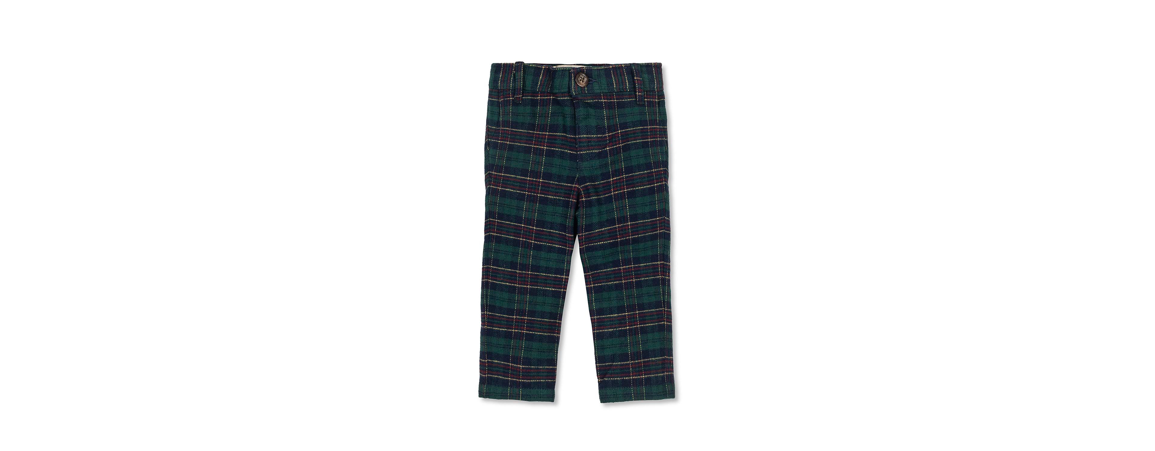 Hope & Henry Baby Boys Organic Brushed Suit Pant