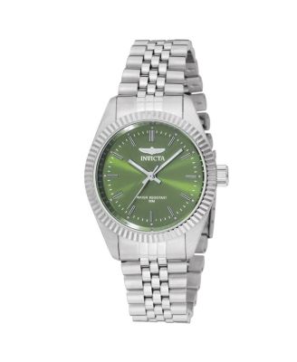 Women's 49217 Specialty Quartz 3 Hand Green Dial Watch