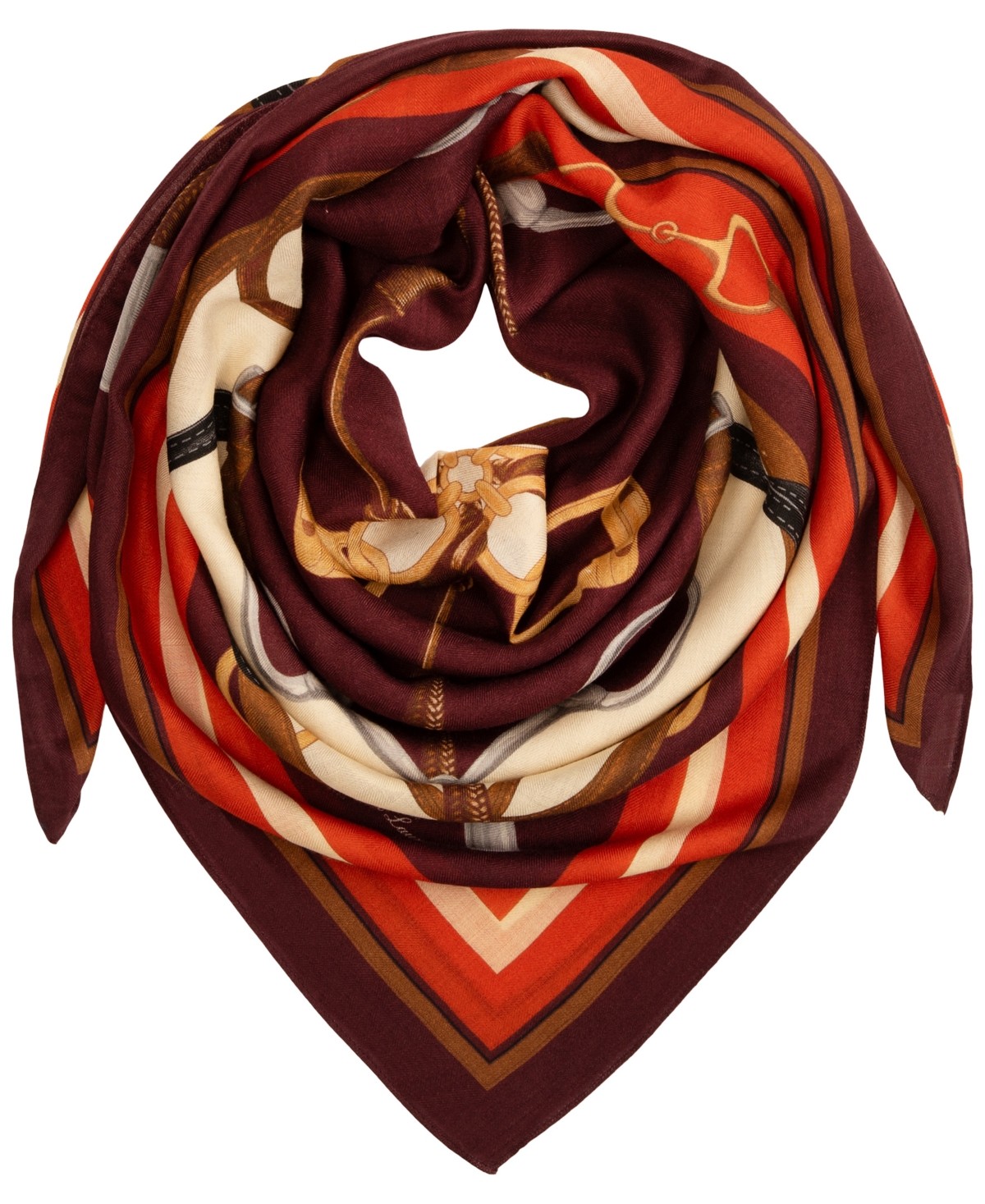 Lauren Ralph Lauren Belting Bit Square Scarf