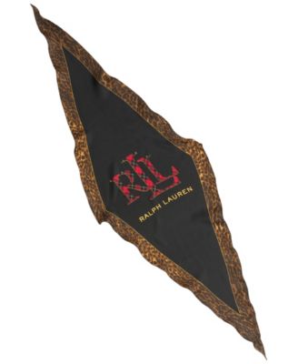 Animal Border Small Diamond Scarf